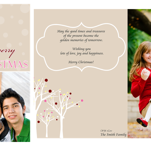 Design by wnluv titled "Picaboo Folded 5" x 7" Christmas Cards (will award up to 20 designs!)"