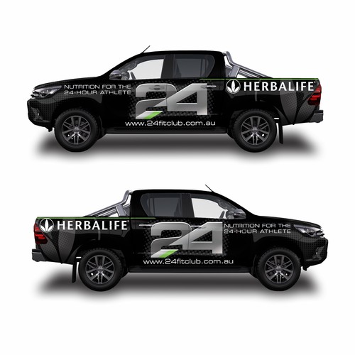 Guranteed: design a powerful show stopping car wrap for our nutrition and  fitness company on a black hilux ute/truck, Car, truck or van wrap contest