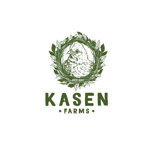 Logo design for small family farm that both dad and 7 year old daughter will love. Design by Kaplar