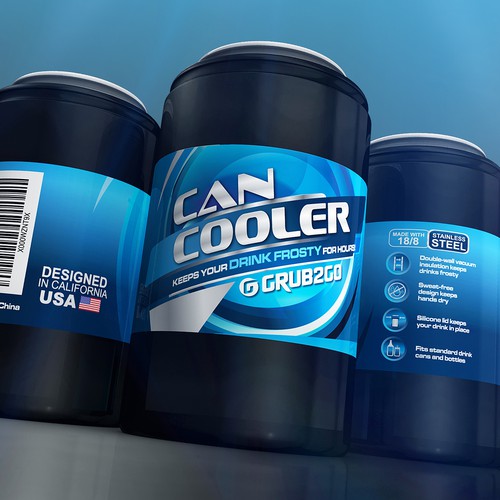 Design a Label for a Stainless Steel Can Cooler Product label contest