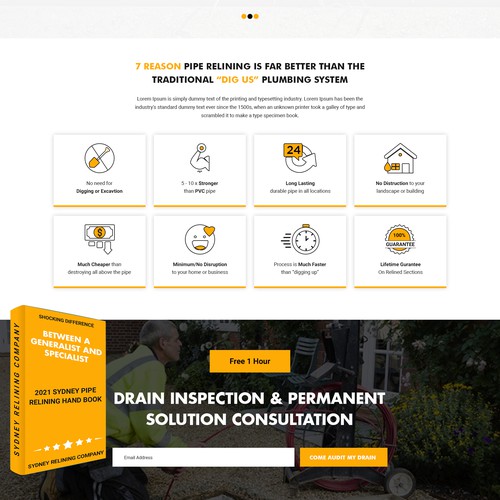 ⭐ SYDNEY PLUMBING COMPANY NEEDING FRESH NEW WEBSITE Design by ⭐️PixelnPixel⭐️