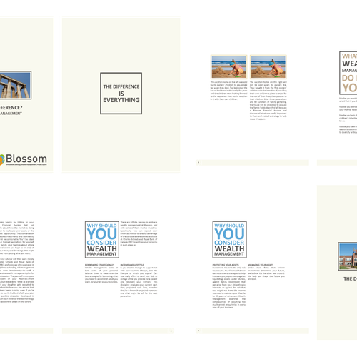 Brochure Redesign from Template for Financial Firm Design by PiezaAngular