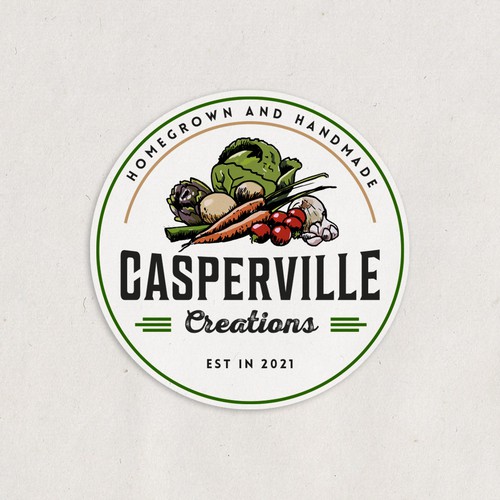 Attractive logo for a local organic produce farm. Design réalisé par South Coast