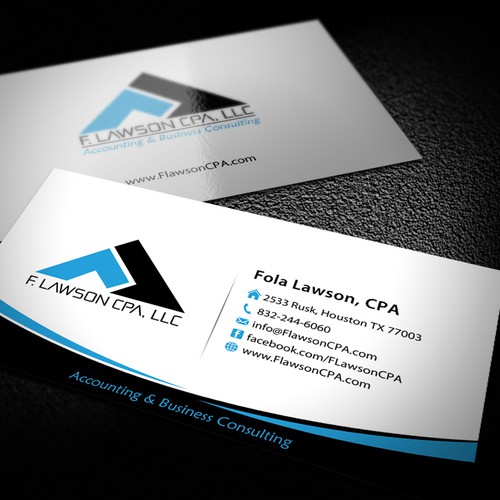 Create the next stationery for F. Lawson CPA, LLC Design by conceptu