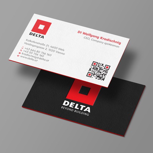 Diseño de DELTA Business Card Relaunch de Design sp