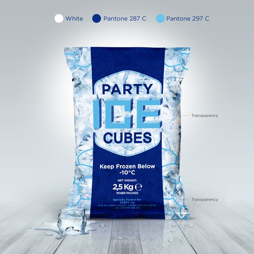PARTY ICE CUBES Product label contest