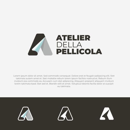 "New Logo for Atelier della Pellicola - Wallpaper, Adhesive Films Store" ganador Logo y paquete de imagen corporativa
