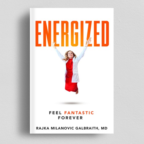 Design a New York Times Bestseller E-book and book cover for my book: Energized Diseño de Yna
