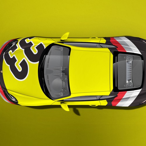 Porsche gt4 race car | Car, truck or van wrap contest | 99designs