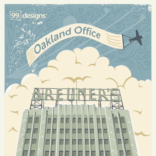 Community Contest: Create a great poster for 99designs' new Oakland office (MULTIPLE WINNERS!) Réalisé par maneka