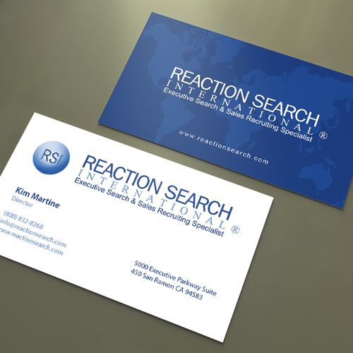 Create a new Business Card design for an Executive Search Company Design réalisé par An'