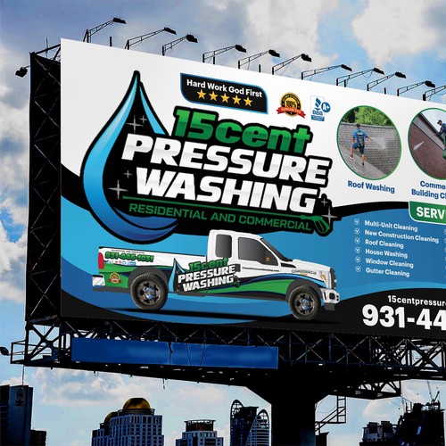 Modern Pressure Washing Billboard Design by SoftSkills