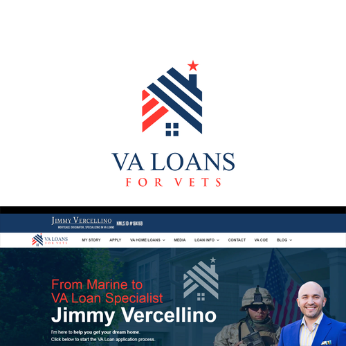 Unique and memorable Logo for "VA Loans for Vets" Design por DED_design