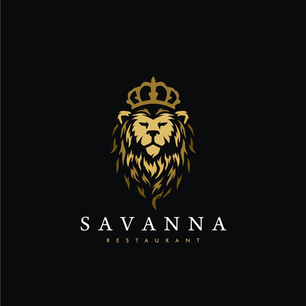 Lion luxury logo