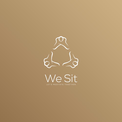 A logo to make people meditate together for a better world Design by Nglray