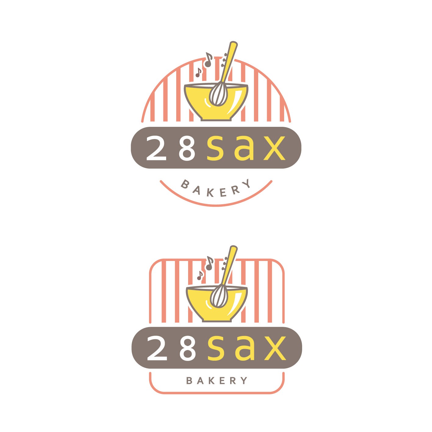 Birthday logo with the title '28SaxBakery'