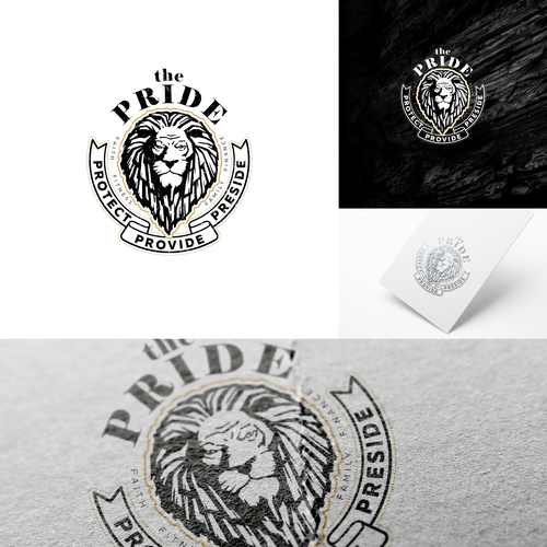 Logo for The Lion's Pride - Protect. Provide. Preside. Appeal to Men Design by ArtAnd