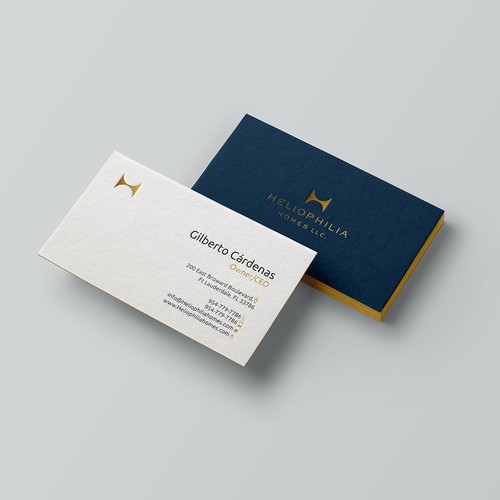 Luxury Custom Home Builder Business Cards needed Design by Azzedine D