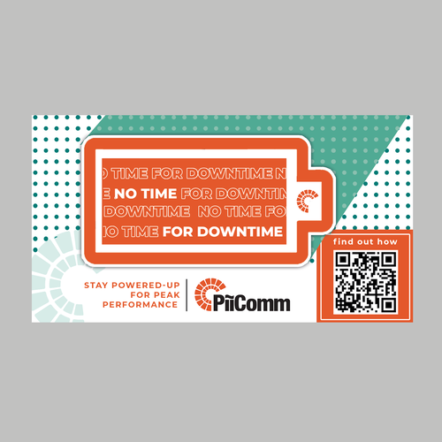 Sticker design for upcoming trade show Design by Amanda Mafra