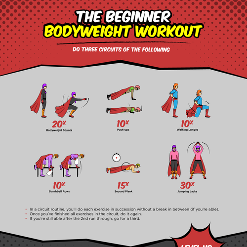 Infographic: Body Weight Exercises