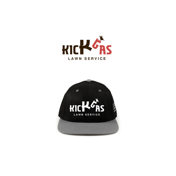 Design by Botja titled " Logo for Kick Gas Lawn Service "