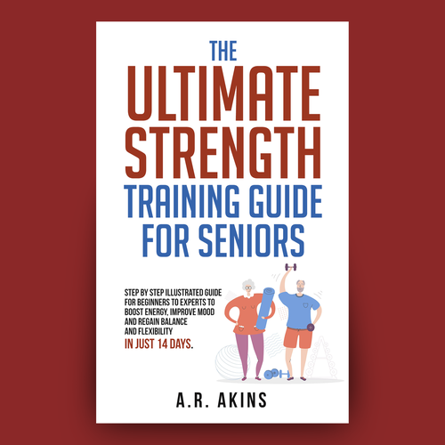 Design an outstanding book cover for senior strength training Design by Hisna