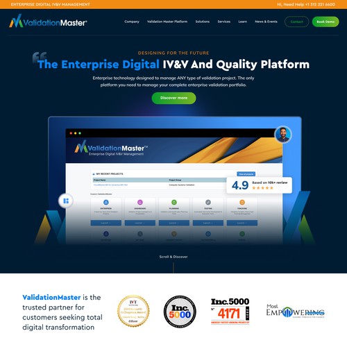 ValidationMaster Digital IV&V Website Re-Design Project Design by Javier Milla