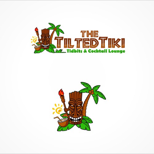 New tiki restaurant logo to represent a slightly more sophisticated ...