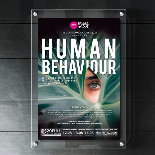 Design a Poster for Our Show "Human Behaviour" Design by yudhistira99