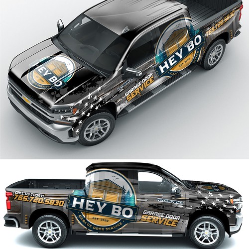 Garage Door Vehicle Wrap Design by Nick T.