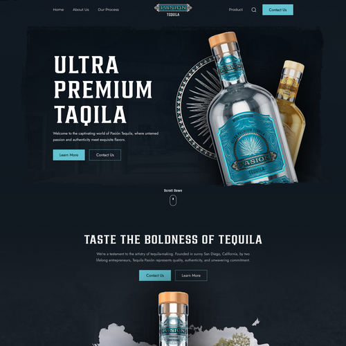 Web page design contest entry by FuturisticBug