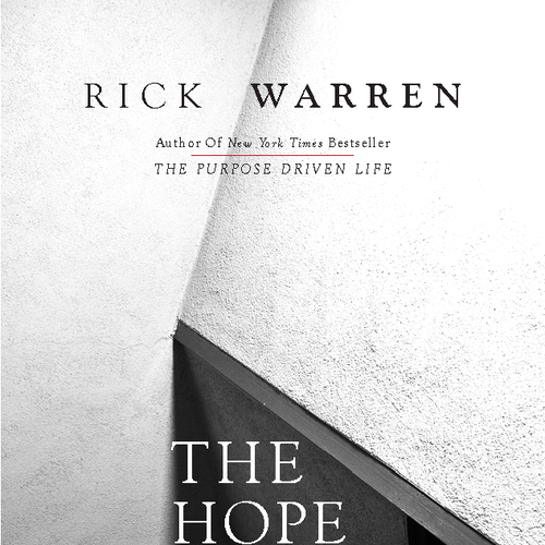 Design Rick Warren's New Book Cover Diseño de Sander Siswojo