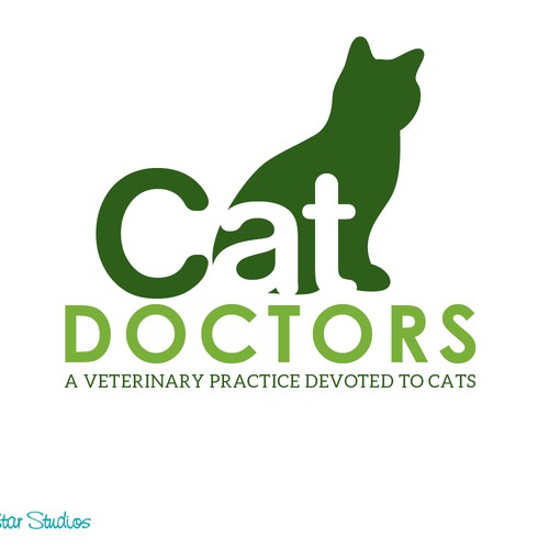 Cat lovers!  Create a simple yet elegant cat logo for a cat only veterinary hospital. Design by SeaStarStudios