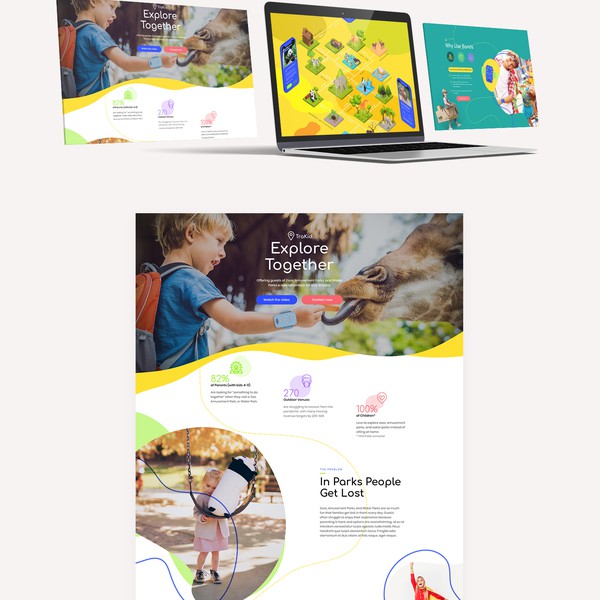 Design by galinka titled "Web page design for bracelet tracker"