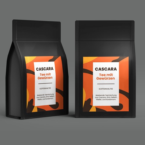 Design Cascara tea label di Experiva