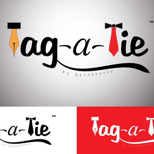 Tag-a-Tie™  ~  Personalized Men's Neckwear  Design por GraphiTivity