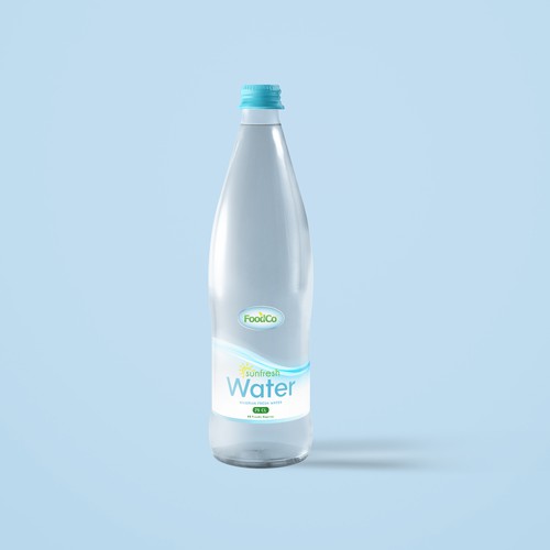 Fresh, Unique Bottle Water Design Design by nuke.art