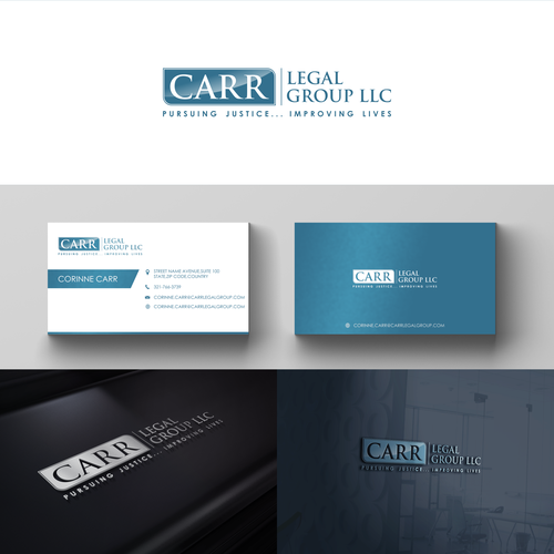 Personal injury law firm seeking sophisticated and distinctive logo and branding materials Design by Rose85