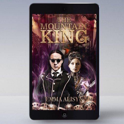 Futuristic dragon steampunk romance Design by Mahuna