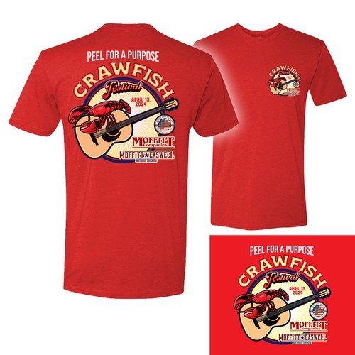 Peel For A Purpose Crawfish Festival T-Shirt! Design by Eko Pratama - eptm99