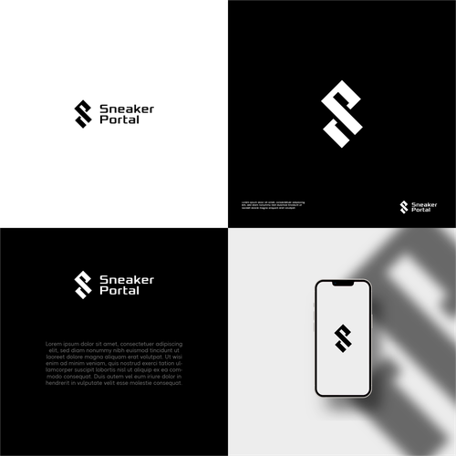 sneaker resale store workflow automation software - modern tech logo design Design by KUBO™