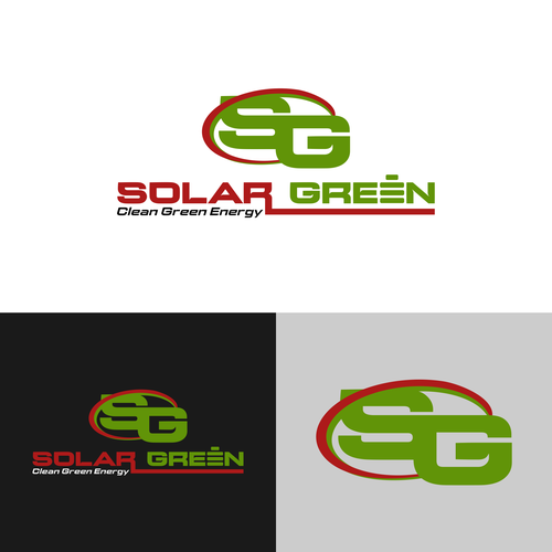 Logo for solar retailer, SolarGreen Diseño de Logologic™