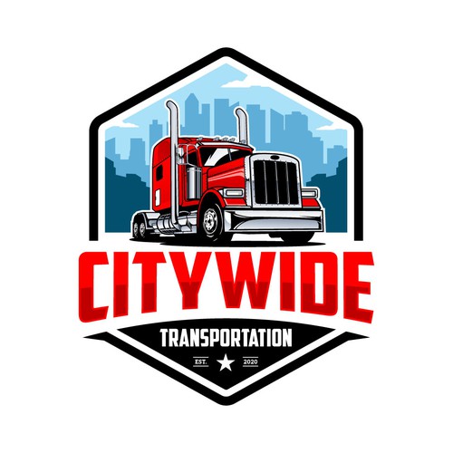 transport logistics logo design