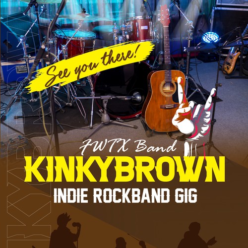 Flyer for cover band gig Design by RockPort ★ ★ ★ ★ ★