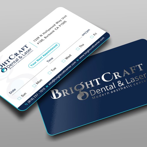 Modern Dental and Medical SPA business card Design réalisé par prosenjit_P