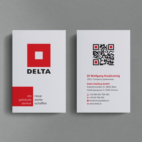 DELTA Business Card Relaunch Design by Birendra Chandra Das