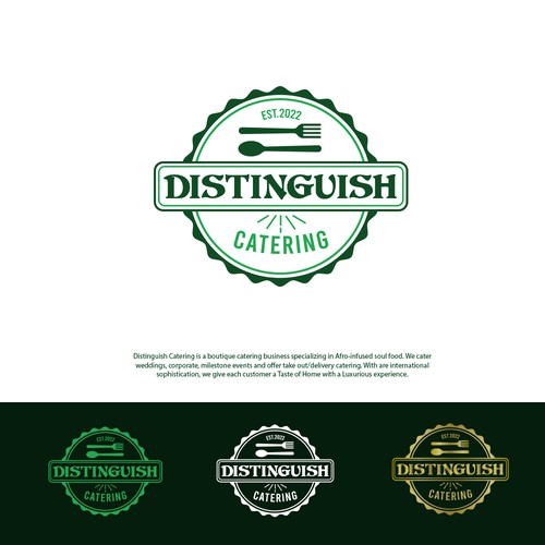 Distinguish Catering : A Taste of Home with a Luxurious Experience Design by AdryQ