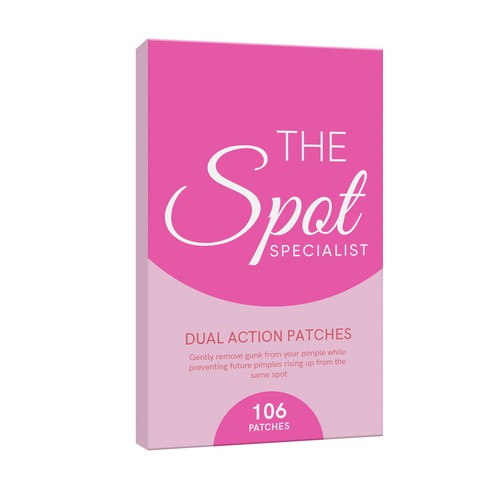 Pimple Patch PACKAGING to appeal to FEMALE BEAUTY user Design by Rajith Shantha