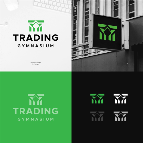 Logo for "Trading Gymnasium" for a stock market company Design by casign