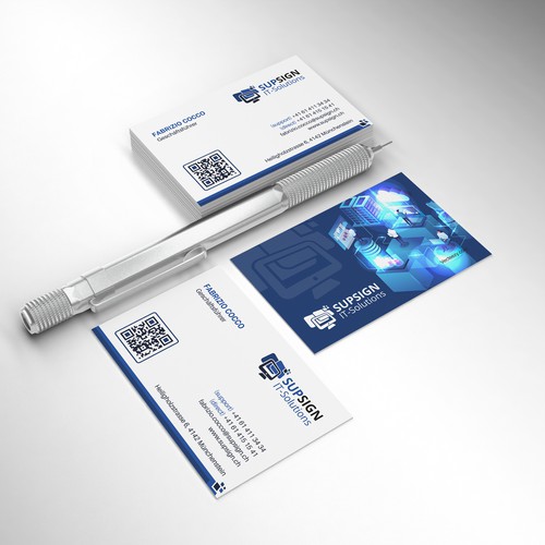 Business Card for IT-Company (MSP & Development, Signage) Diseño de HYPdesign